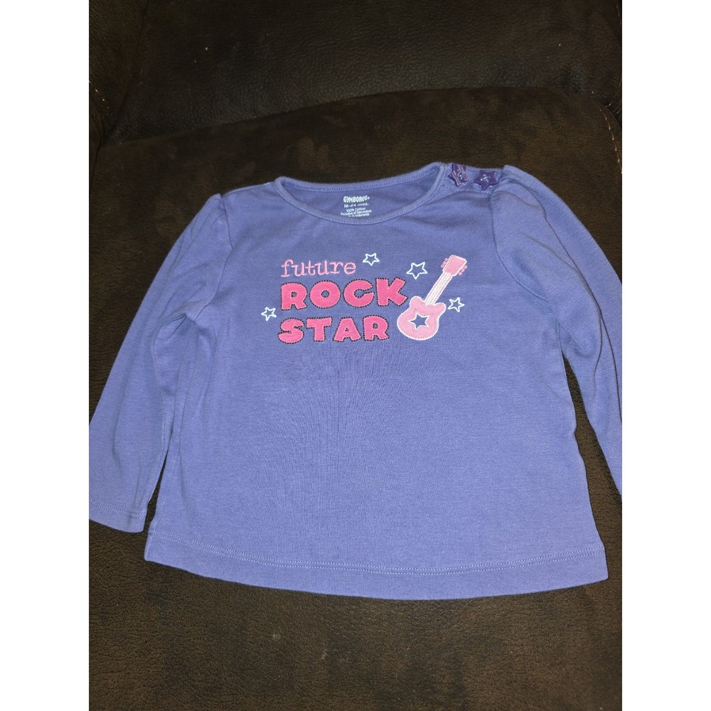 Gymboree super star Future Rock Star superstar purple top size 18 24 months